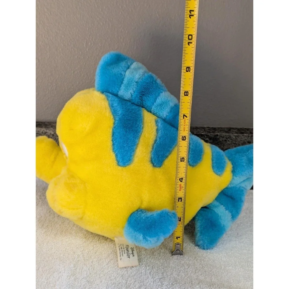 VINTAGE rare PLUSH ORIGINAL LITTLE MERMAID 1991 TYCO FLOUNDER FISH  DISNEY